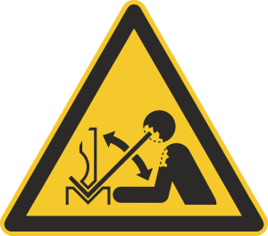 Warnzeichen Aufkleber DIN ISO 7010